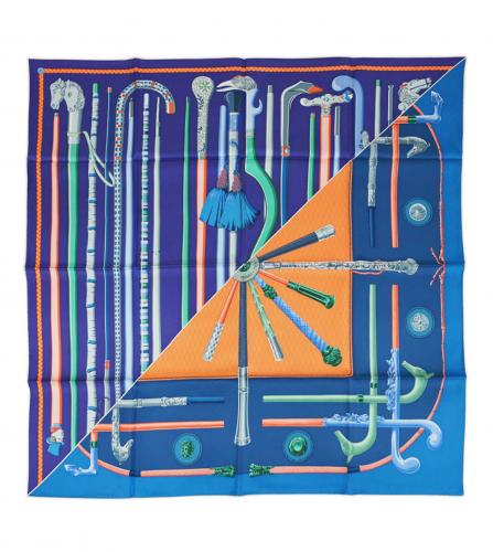 HERMES SILK SCARF 90 CANNES ET CANNES