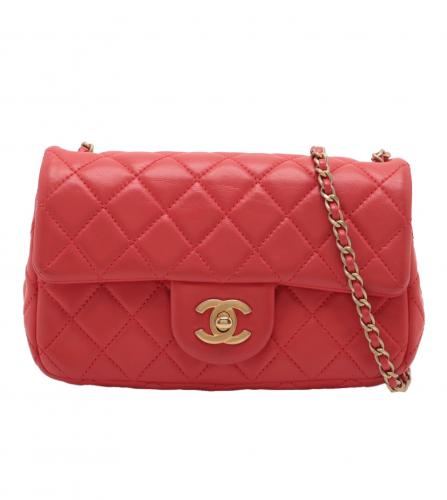 Chanel 20 flap bag red