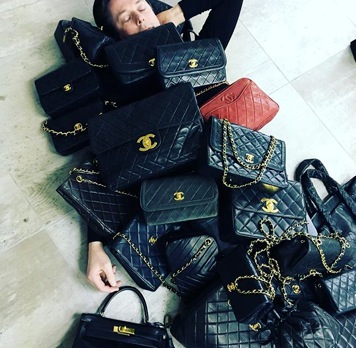 Our Fashion Buyer Sacha covered by Vintage Chanel Bags