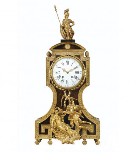 Louis XVI veneered clock
