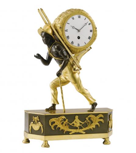 Pendule au negre of `The Porter' Empire clock