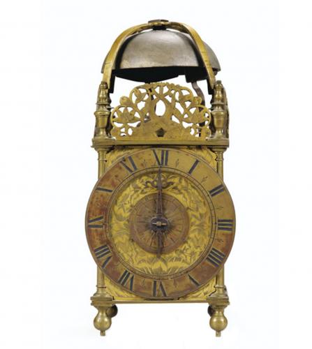 Gilt bronze clock
