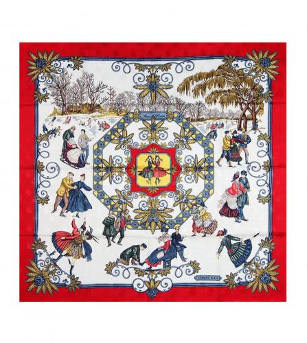 HERMES SILK SCARF JOIES D'HIVER