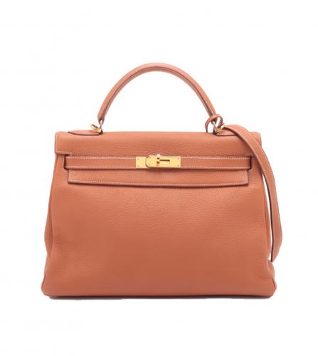 HERMES KELLY 32 TOGO COGNAC