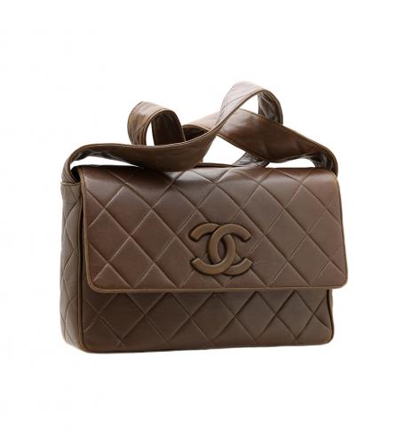 CHANEL BROWN FLAP BAG