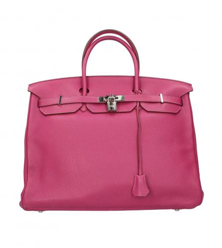 HERMES BIRKIN 40 TAURILLON CLEMENCE PINK