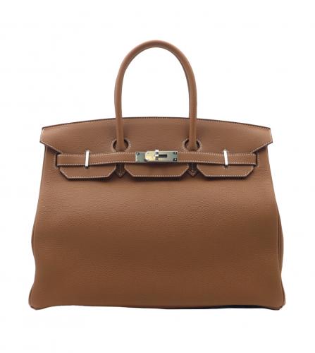 HERMES BIRKIN 35 CALF BROWN