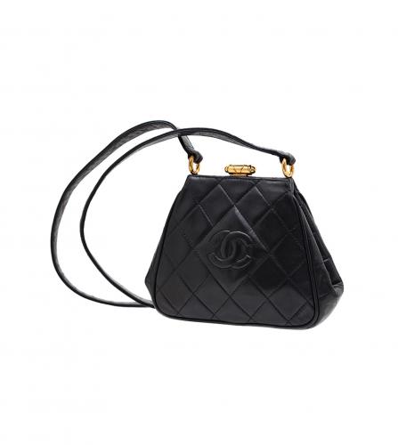 CHANEL BLACK EVENING BAG