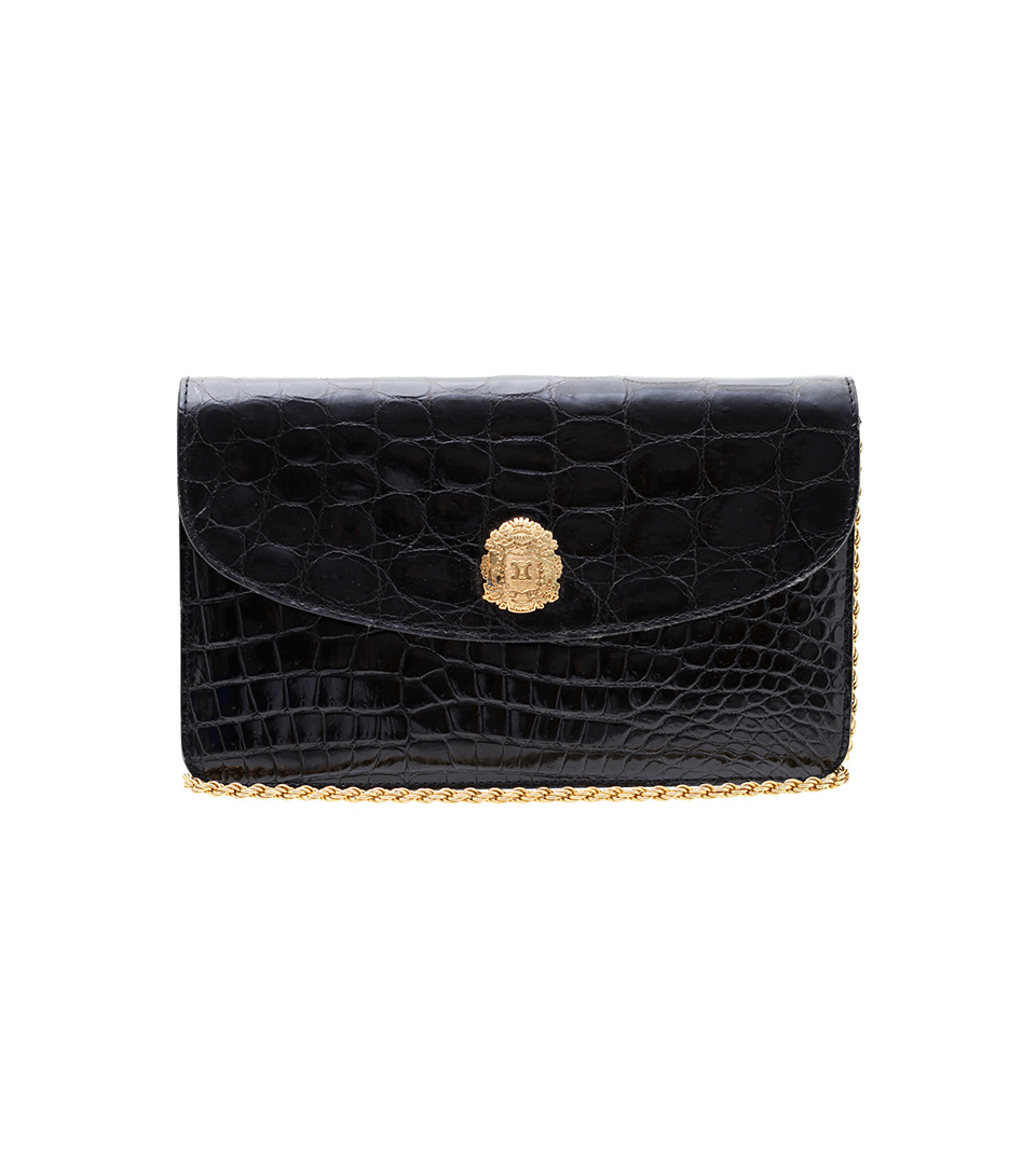 CELINE CROCODILE SHOULDER BAG | VINTAGE PARIS