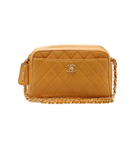 CHANEL YELLOW CAMERA BAG