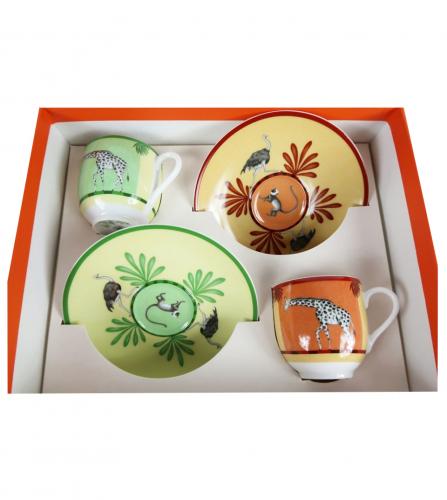HERMES Paris mug cup Africa Pottery 【新品】