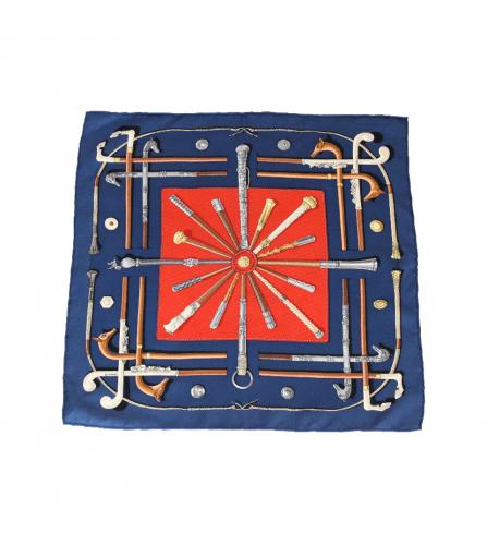 CANNES ET POMMEAUX HERMES SCARF 90