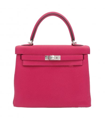 Pink Thing of the Day: Pink Hermes Bag with Karl Lagerfeld