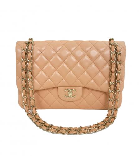 Sold at Auction: AUTHENTIC CHANEL OSTRICH LEATHER SHOULDER BAG
