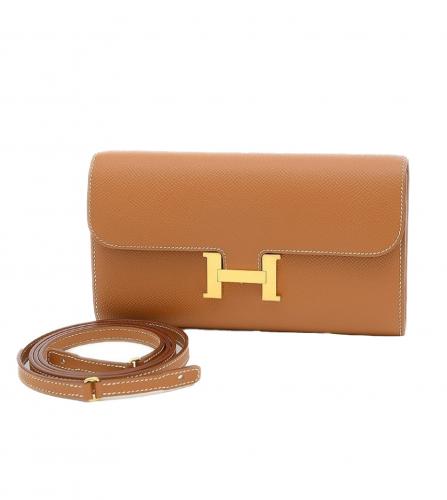 Hermes Bearn Classic Ostrich Leather Bifold Wallet Long Purse in Black –  Resurrecshionresell