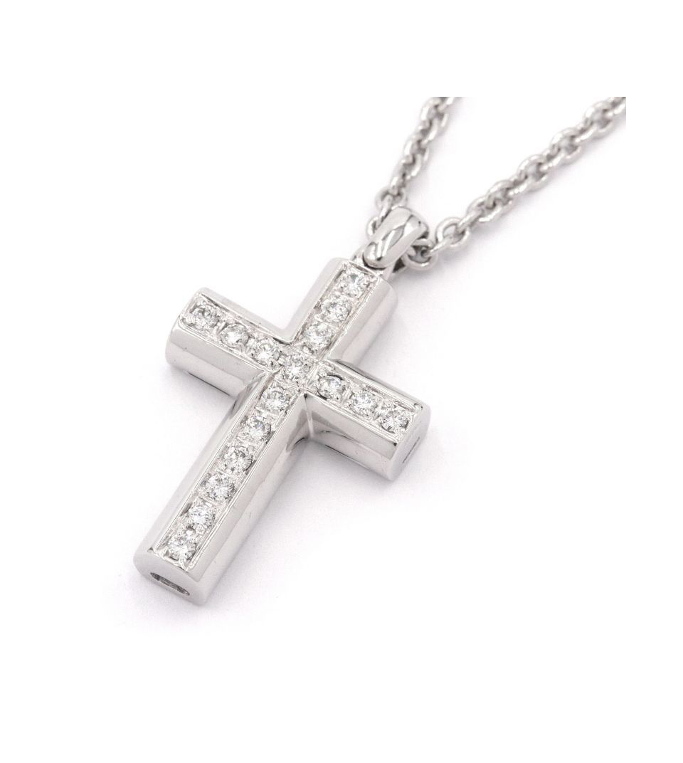 BVLGARI LATIN CROSS NECKLACE | VINTAGE PARIS