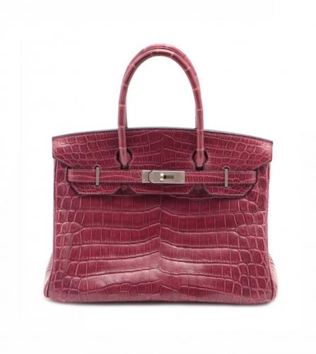 HERMES handbag Birkin 30 Rouge H Niloticus