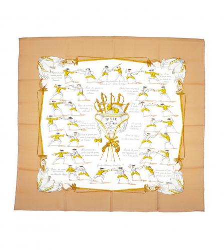 HERMES SILK SCARF TRAITE DES ARMES