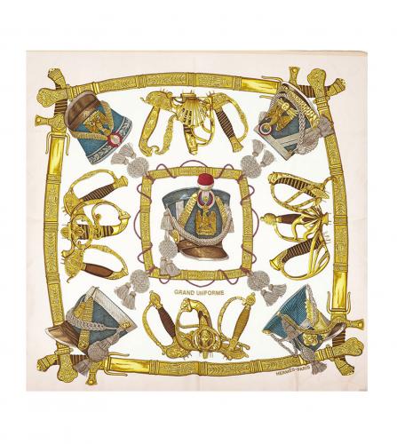 HERMES SILK SCARF GRAND UNIFORME