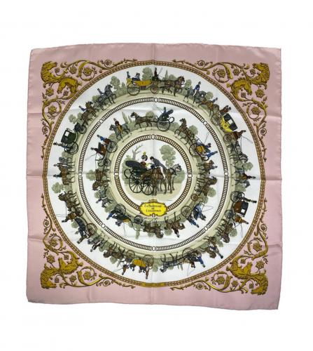 HERMES SILK SCARF LA PROMENADE DE LONGCHAMPS