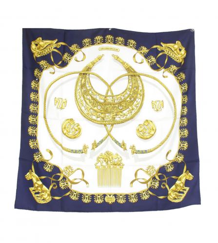 HERMES SILK SCARF LES CAVALIERS D'OR