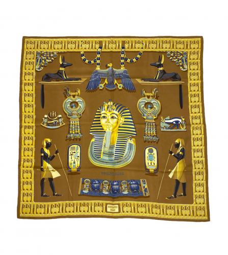 HERMES SILK SCARF TUTANKHAMUN