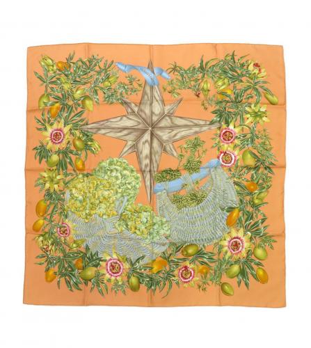 HERMES SILK SCARF PASSIFLORES