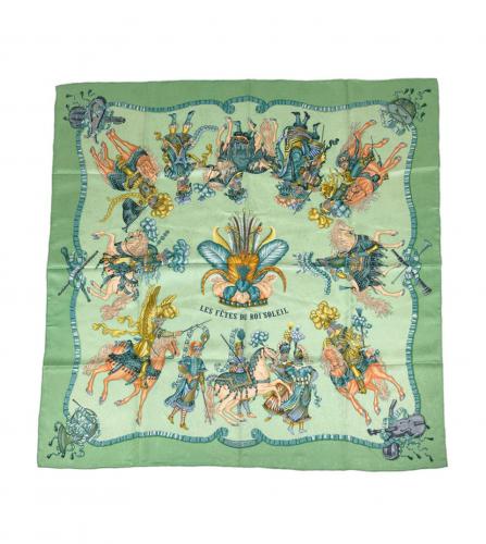 HERMES SILK SCARF LES FETES DU ROI SOLEIL