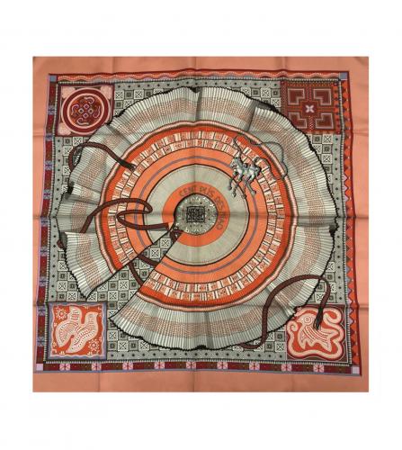 HERMES SILK SCARF CENT PLIS DES MIAO