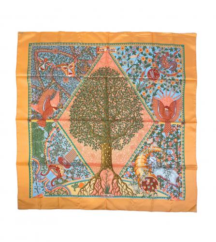 HERMES SILK SCARF AXIS MUNDI