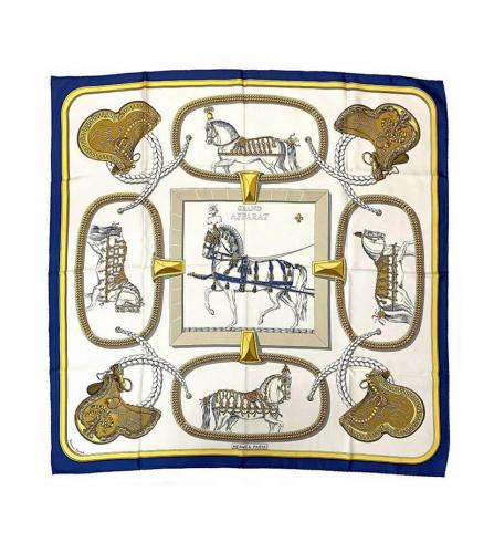 HERMES SILK SCARF GRAND APPARAT