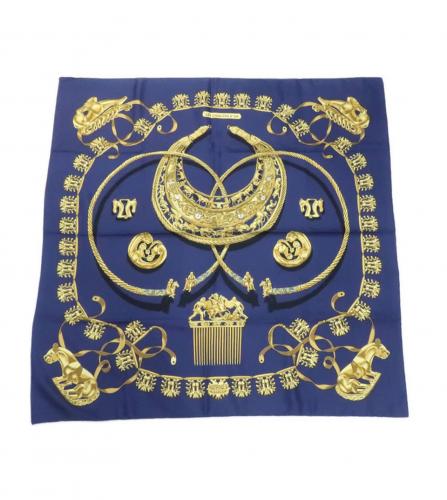 HERMES SILK SCARF LES CAVALIERS D'OR