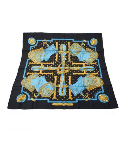 HERMES SILK SCARF SELLES A HOUSSE