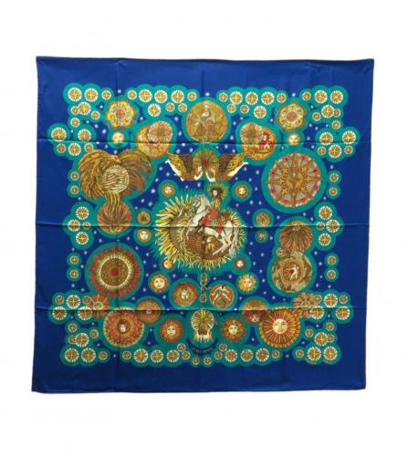 HERMES SILK SCARF LE ROY SOLEIL