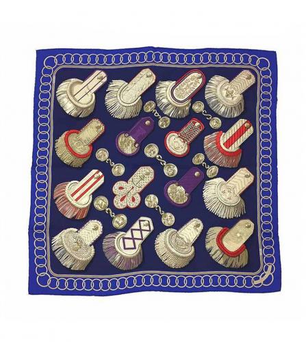 HERMES SILK SCARF EPAULETTES