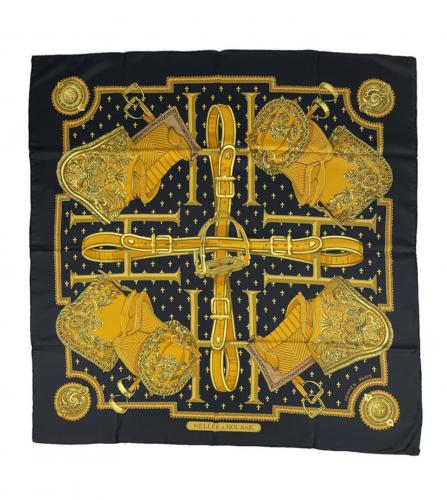 HERMES SILK SCARF SELLES A HOUSSE