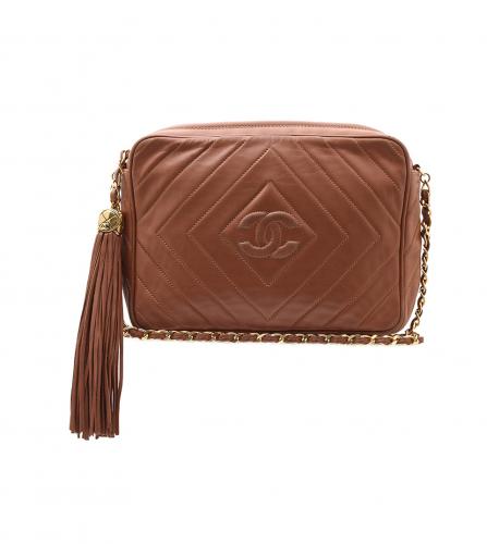 CHANEL BROWN CAMERA BAG