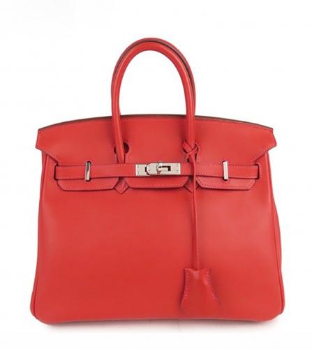 HERMES BIRKIN 25 SWIFT RED GARANCE