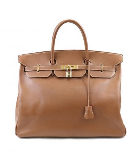 HERMES BIRKIN 40 COURCHEVEL GOLD