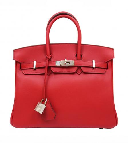 HERMES BIRKIN 25 SWIFT VERMILLION