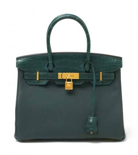 HERMES BIRKIN 30 NILOTICUS TOGO GREEN