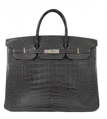 HERMES BIRKIN 40 ALLIGATOR GRAPHITE