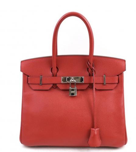 HERMES Birkin 30 epson red kazak