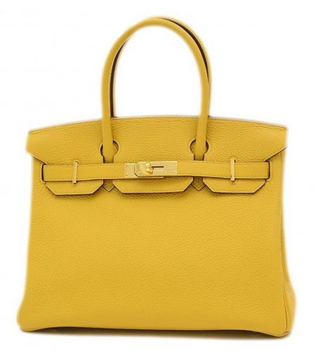 HERMES BIRKIN 30 TAURILLON CLEMENCE JAUNE AMBRE