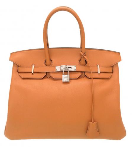 HERMES BIRKIN 35 TAURILLON CLEMENCE CARAMEL