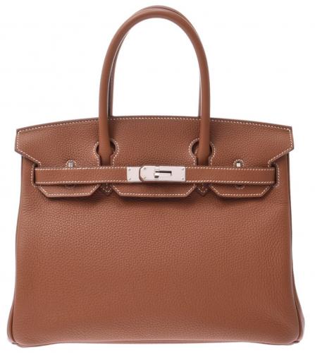 HERMES BIRKIN 35 TAURILLON CLEMENCE BROWN