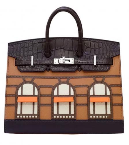 AUTHENTIC HERMES Kelly ad GM Backpack-Daypack Brick Togo 0051