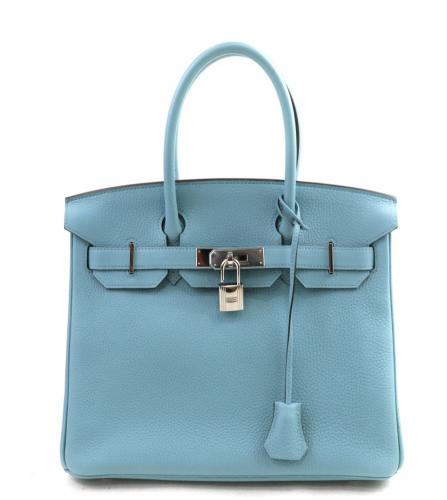 Hermes Colormatic Birkin Bag Swift 30 Blue