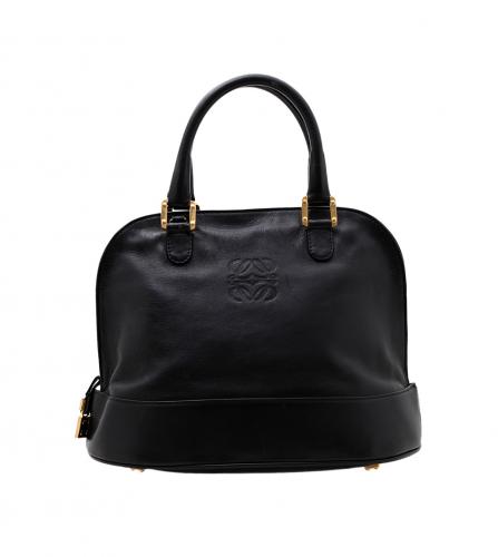 LOEWE BLACK ANAGRAM HANDBAG