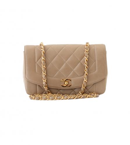 CHANEL DIANA BEIGE FLAP BAG